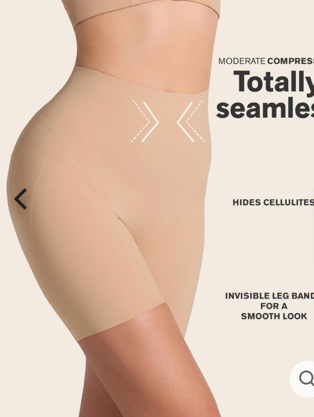 NWOT Leonisa Airlift Seamless Butt Lifter Shaper Short Size M #136